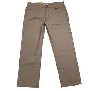 NWT Blue Mountain Pants‎ Men's Tag Size 42x34 Light Brown